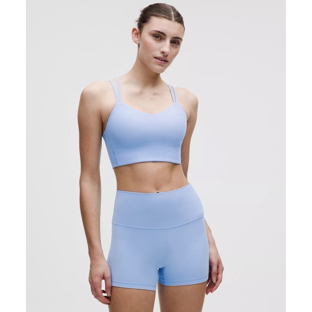 Lululemon-Like a Cloud Longline Bra Light Support, B/C Cup Dot-Sinatra Blue